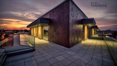 Prodej luxusního bytu s terasou 3+kk v Hradci Králové ulice Rubešova