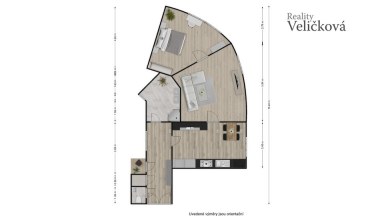 Vkusně zrekonstruovaný byt 2+1 v centru města Hradce Králové s možností využívání zahrady ve dvoře