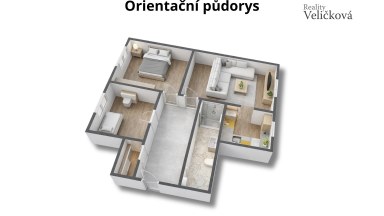Prodej zrekonstruovaného bytu 3+kk/3+1 v Hradci Králové - Formánkova ulice (Moravské Předměstí)