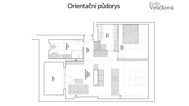 Pronájem stylového podkrovního bytu 2+kk s terasou v centru Hradce Králové - ulice Klumparova
