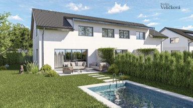 Novostavba moderního rodiného domu o dispozici 4+kk v klidné obci Dříteč u Pardubic