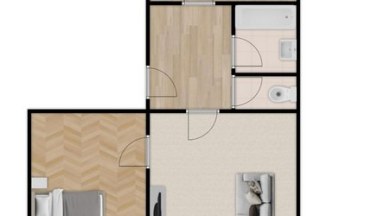 Pronájem prostorného bytu 2+1 o výměře 70 m² v centru Hradce Králové – Břetislavova 