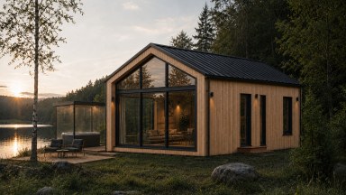 Moderní modulový dům 2+kk Nordi 201 - 42 m2 s možností dovozu hotového domu po celé České Republice