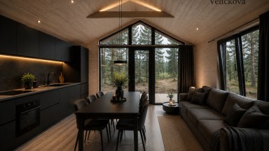Moderní modulový dům 2+kk Nordi 201 - 42 m2 s možností dovozu hotového domu po celé České Republice
