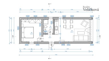 Moderní modulový dům 2+kk Nordi 201 Long - 49 m² - s dovozem po celé České Republice