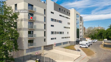 Prodej právě zkolaudovaného bytu 1+kk s balkonem a garážovým stání v HK - Rezidence Kristián