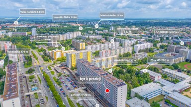 Prodej prostorného bytu 2+1 po částečné rekonstrukci v Hradci Králové - tř. Ed. Beneše