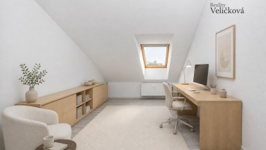 Prodej novostavby podkrovního bytu 3+kk s parkovacím stání v Milovicích (okr. Nymburk)