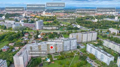 Prodej krásného útulného bytu 2+kk po rekonstrukci – Durychova, Hradec Králové